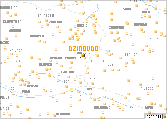 map of Džinov Do