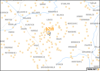 map of Džin