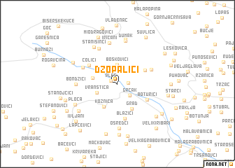 map of Džopalići