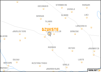 map of Džūkste