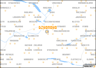 map of Dzwonowo