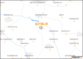 map of Dzyaliv