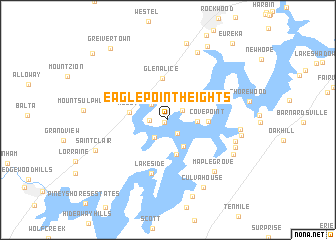map of Eagle Point Heights