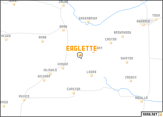 map of Eaglette