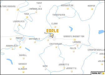 map of Earle