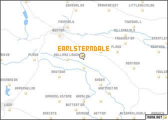 map of Earl Sterndale