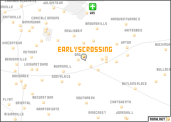 map of Earlys Crossing