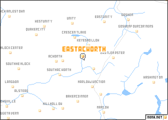 map of East Acworth