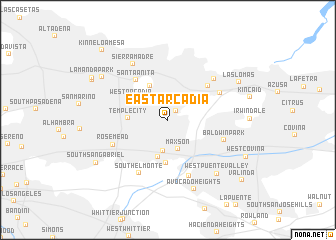 map of East Arcadia