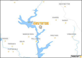 map of Eastatoe