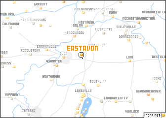 map of East Avon