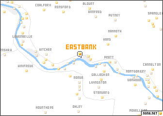 map of East Bank