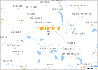 map of East Berlin