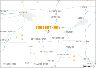 map of East Bethany