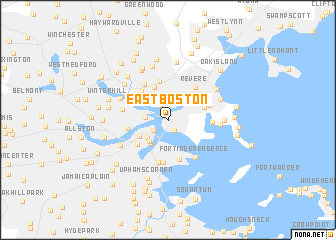 map of East Boston