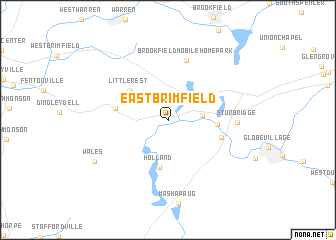 map of East Brimfield