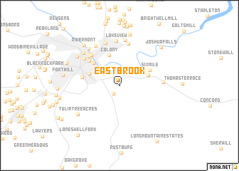 map of East Brook