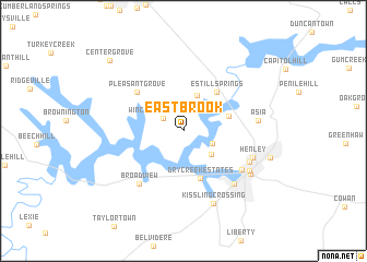 map of Eastbrook