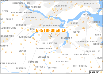 map of East Brunswick