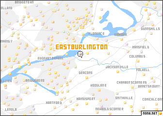 map of East Burlington