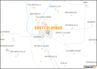 map of East Columbus