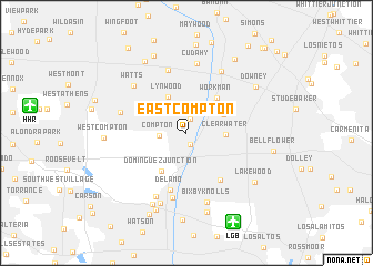 map of East Compton