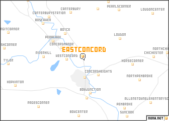 map of East Concord