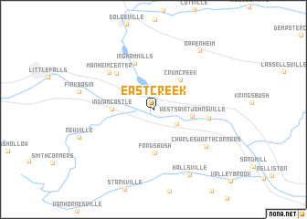 map of East Creek