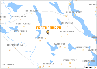 map of East Denmark