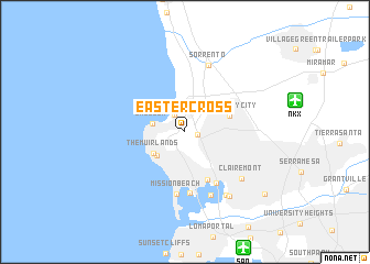 map of Easter Cross