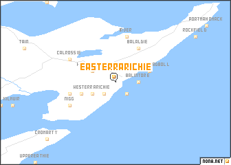 map of Easter Rarichie