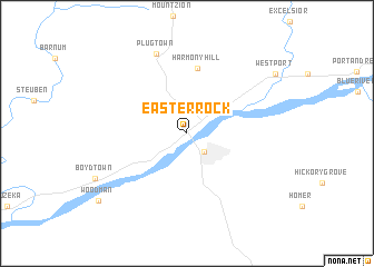 map of Easter Rock