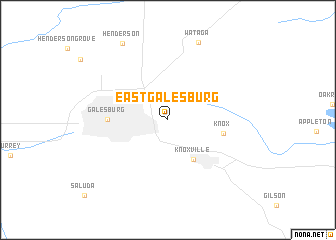 map of East Galesburg