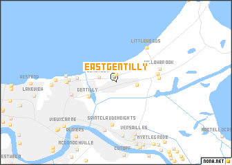 map of East Gentilly