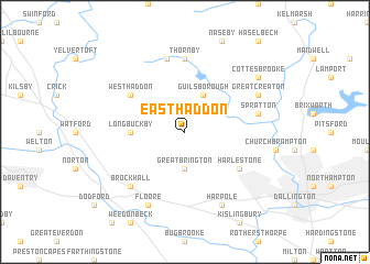 map of East Haddon