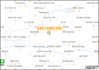 map of East Harling