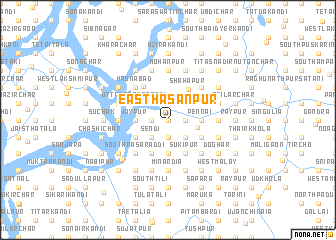 map of East Hāsanpur