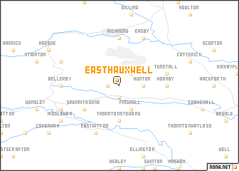 map of East Hauxwell