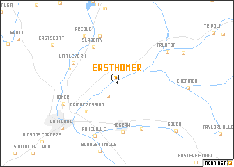 map of East Homer