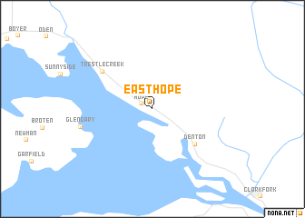 map of East Hope
