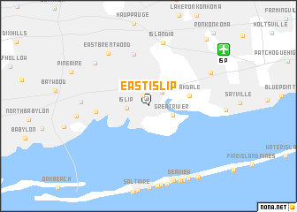 map of East Islip