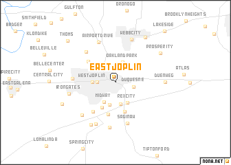 map of East Joplin