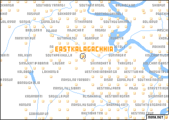 map of East Kalāgāchhia