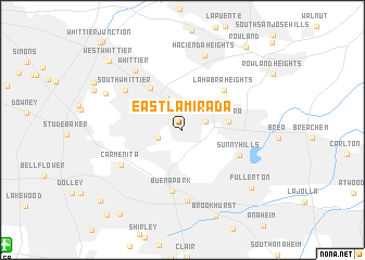 map of East La Mirada