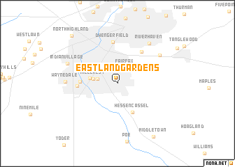 map of Eastland Gardens