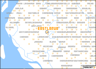 map of East Lārua