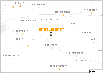 map of East Liberty