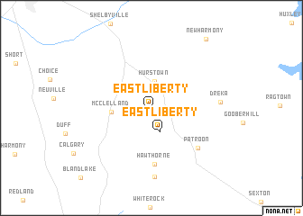 map of East Liberty