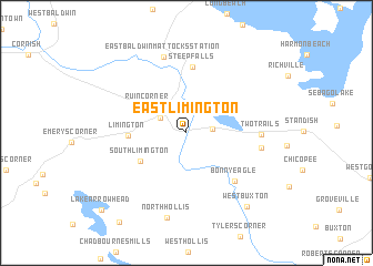 map of East Limington