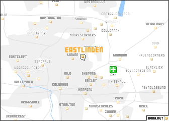 map of East Linden